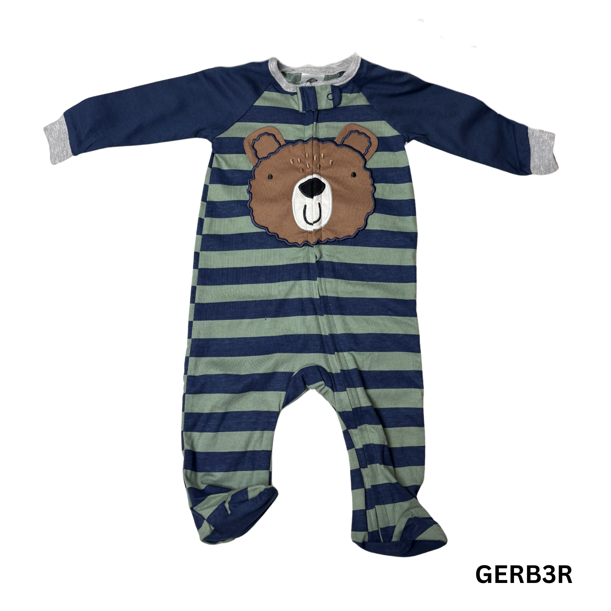 Boys’ 2-Pack Bear Footed One-Piece Pajamas – 0–3M