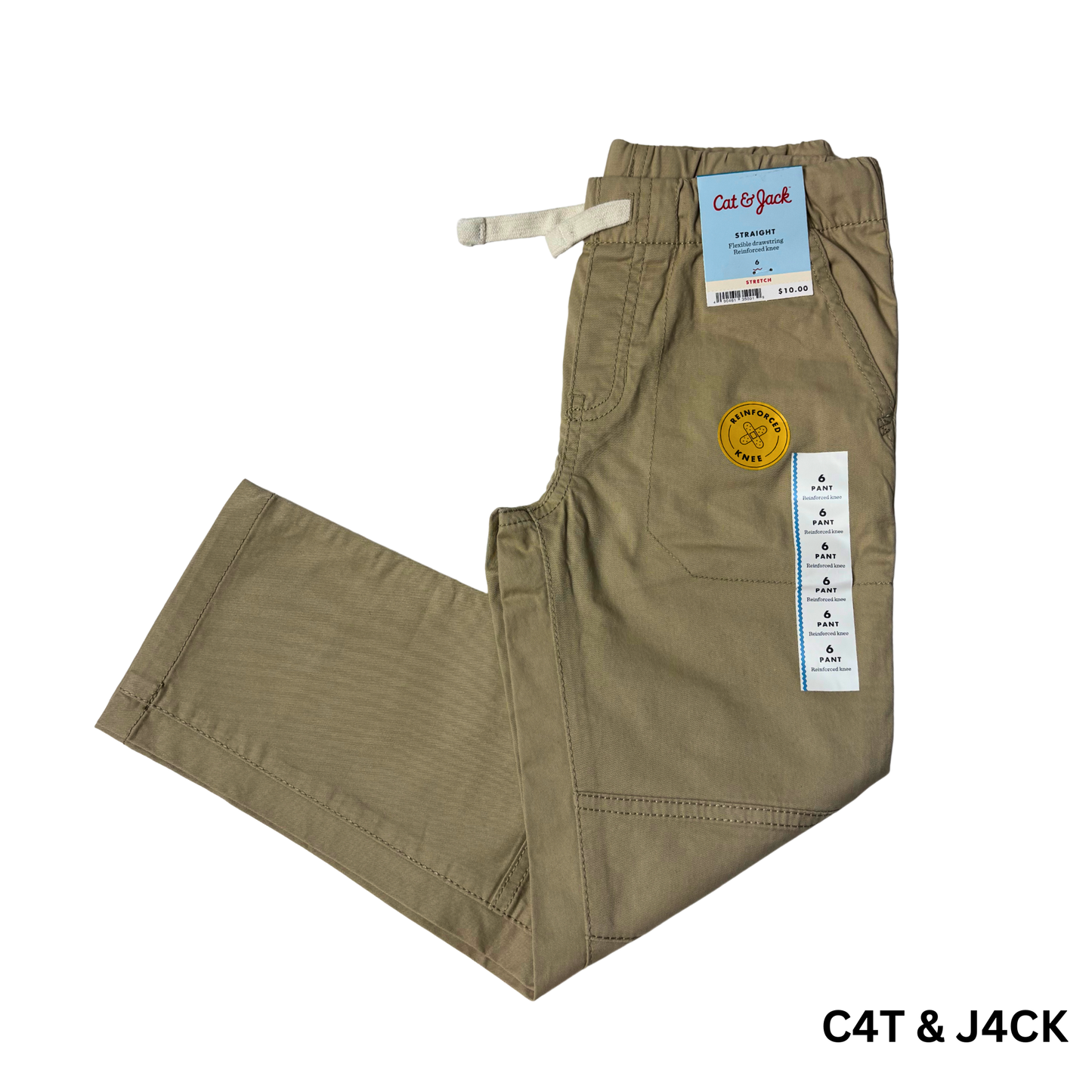 Boys’ Beige Stretch Pants Size 6