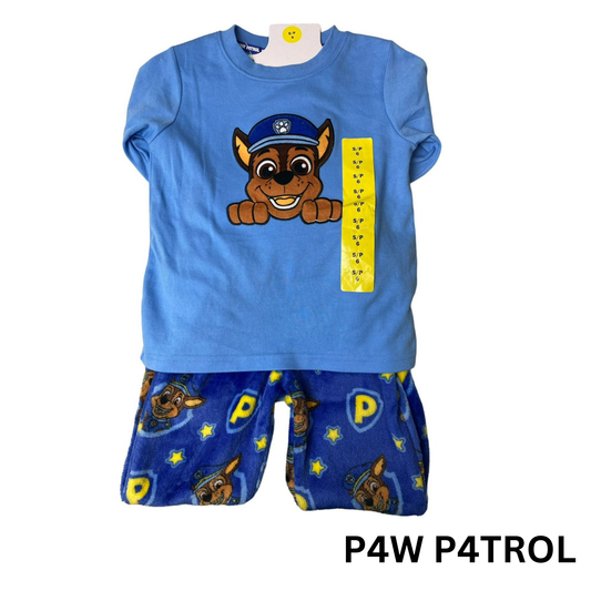Boys Blue Character 2-Piece Pajama Set - S (6)
