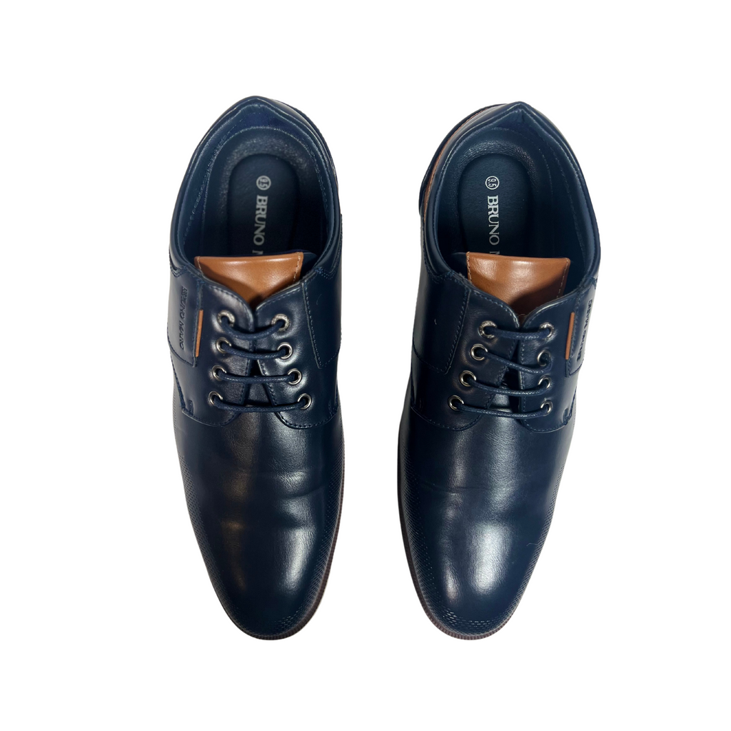 Bruno Marc Men's Casual Dress Shoes Navy 9.5