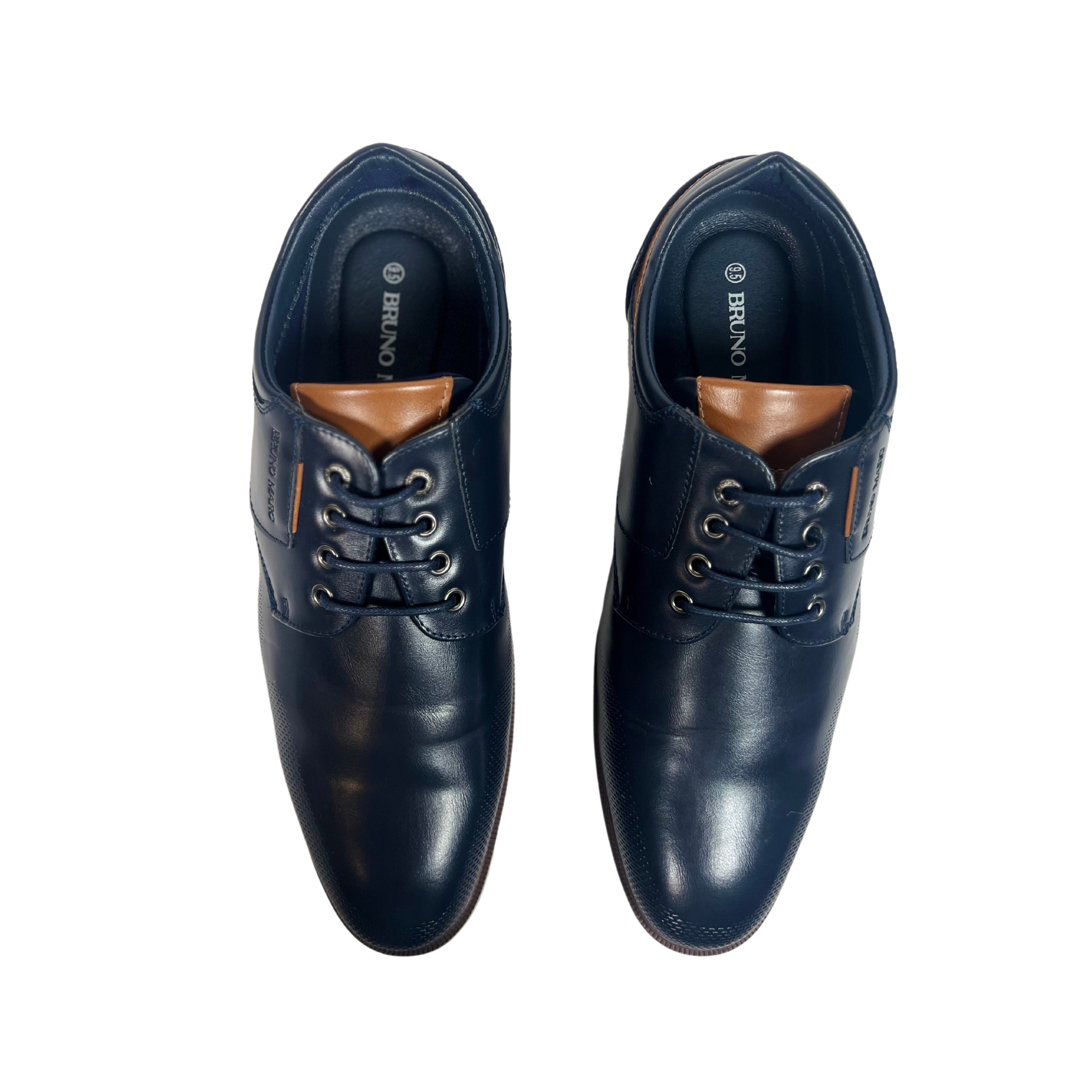 Bruno Marc Men's Casual Dress Shoes Navy 9.5