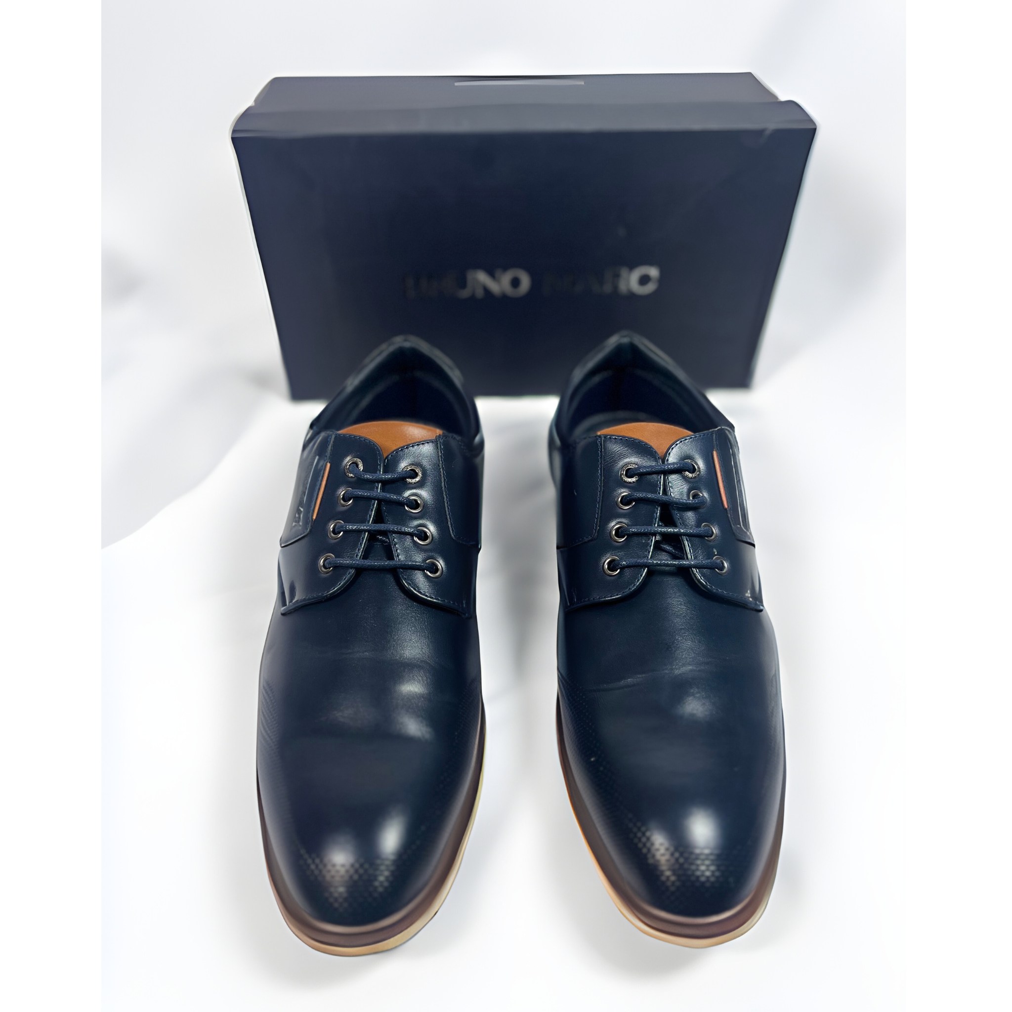 Bruno Marc Men's Casual Dress Shoes Navy 9.5