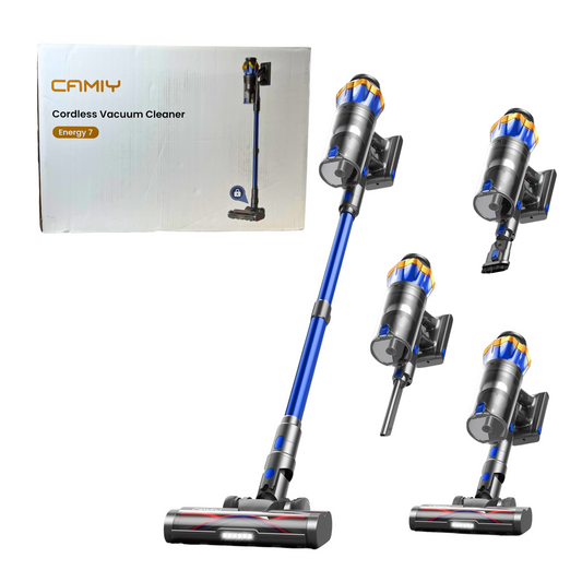 Cordless Stick Vacuum Cleaner – 600W, 50KPa Suction, 65 Min Runtime, LED Display, Anti-Tangle, Self-Standing