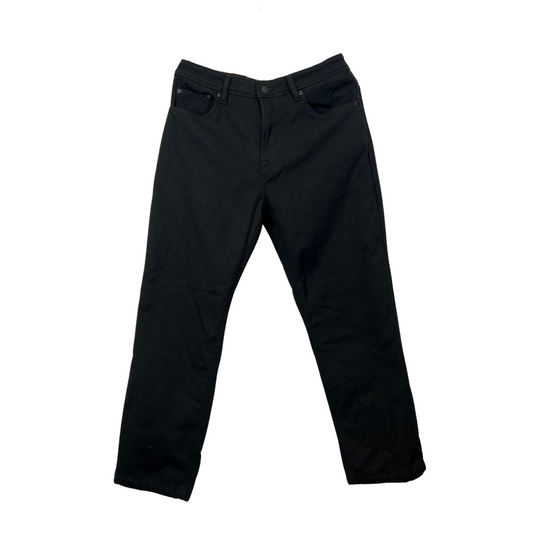 Men's Fleece-Lined Canvas Pants – Black, 36x30