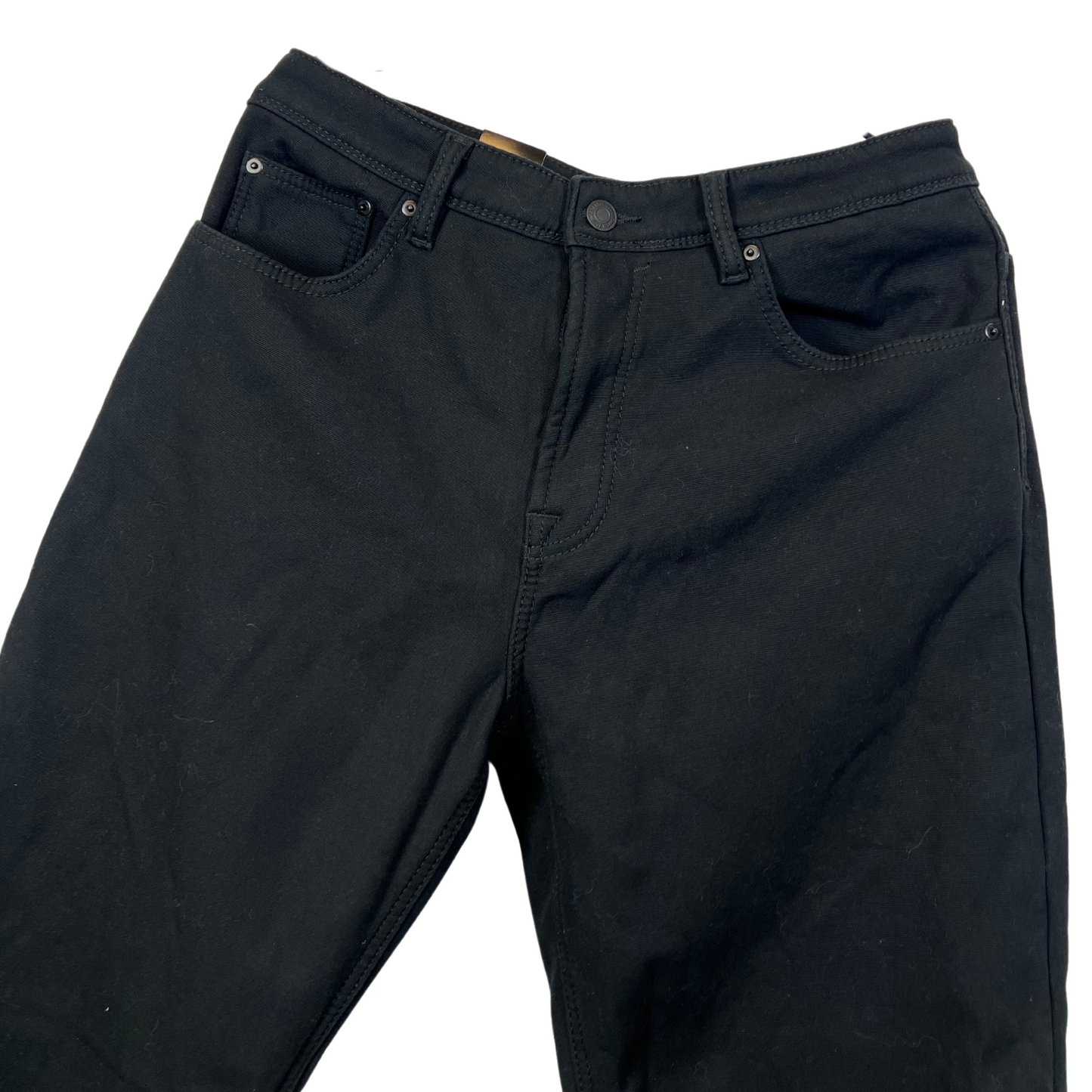 Men's Fleece-Lined Canvas Pants – Black, 36x30