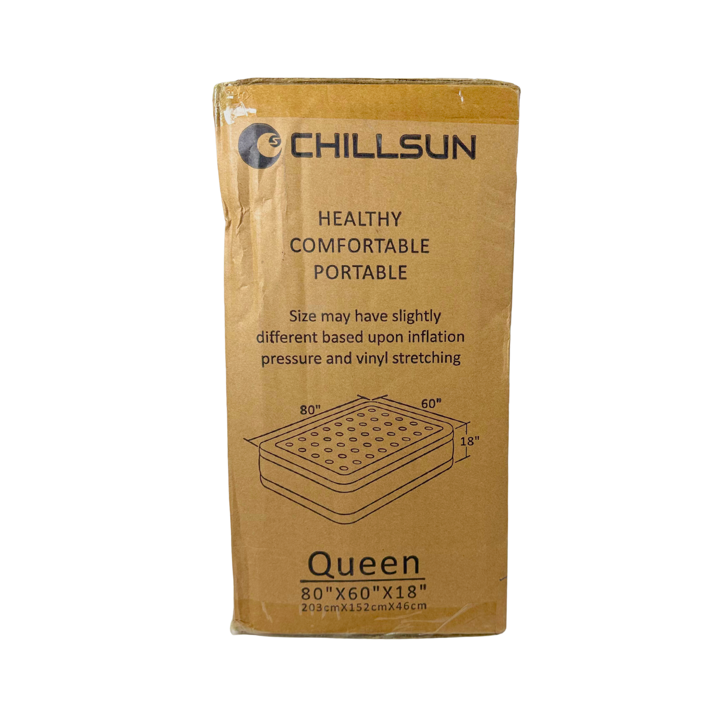 Queen Air Mattress with Built-In Pump – 16" Inflatable Bed for Home & Camping