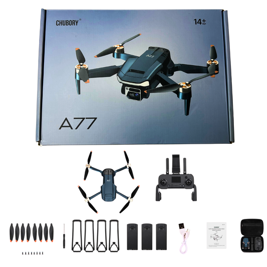 CHUBORY A77 4K Drone for Adults – Wi-Fi FPV, 84 Min Flight, 2650ft Range, Brushless Motor, Auto Hover & Follow Me
