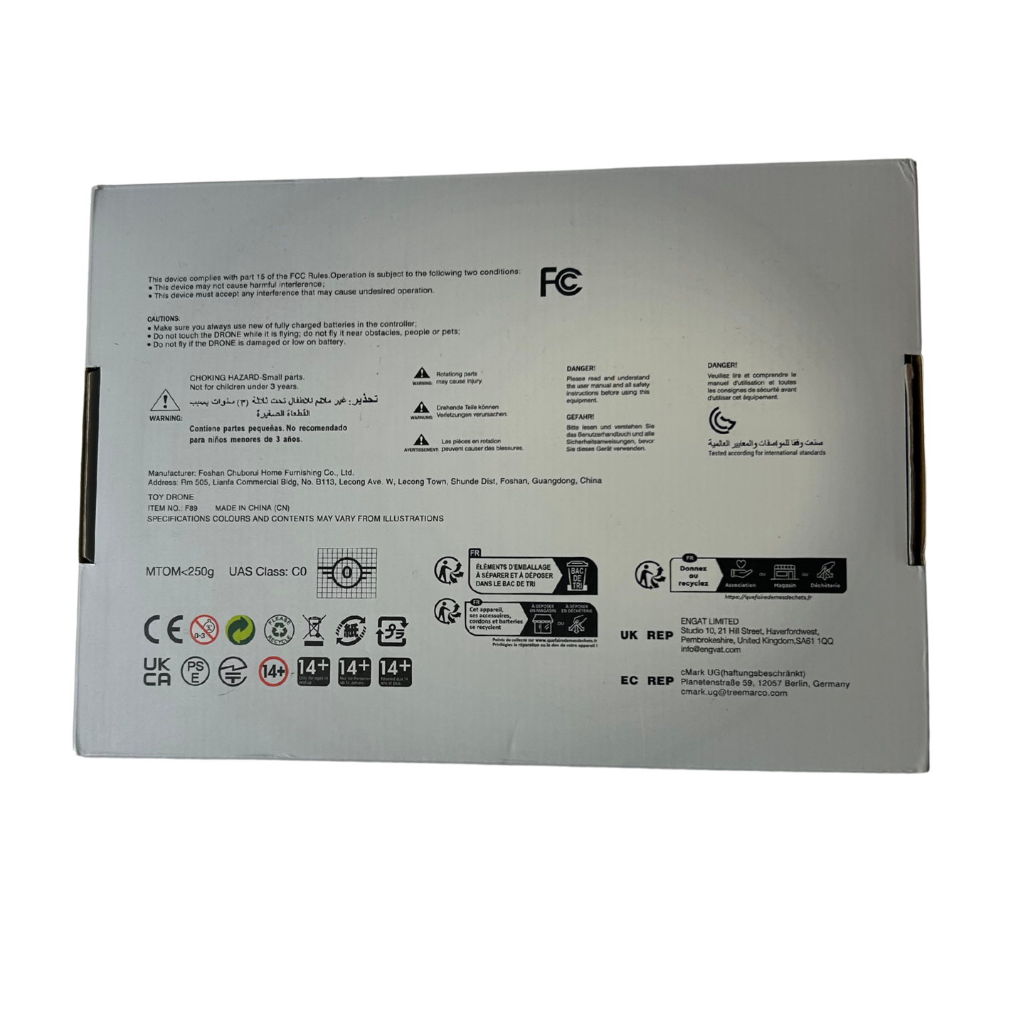 CHUBORY F89 Foldable Drone – 1080P HD Camera, 40+ Min Flight, Wi-Fi FPV, Optical Flow, Dual Cameras