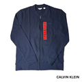 CK Men's Blue Long Sleeve Full Zip Sweater - M