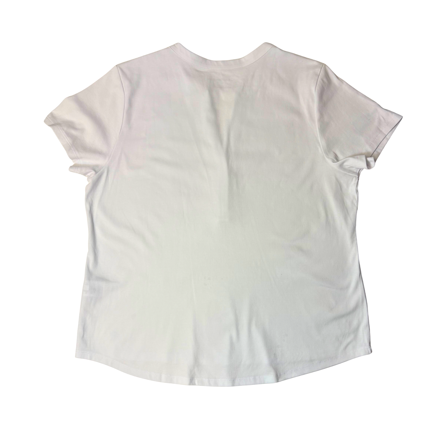 CK Women's Classic Button-Detail T-Shirt XXL - White