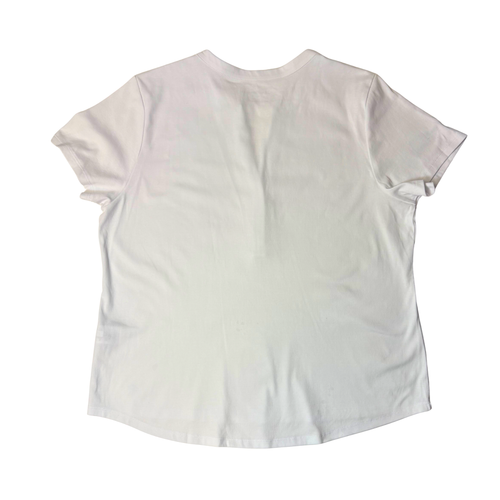 CK Women's Classic Button-Detail T-Shirt XXL - White