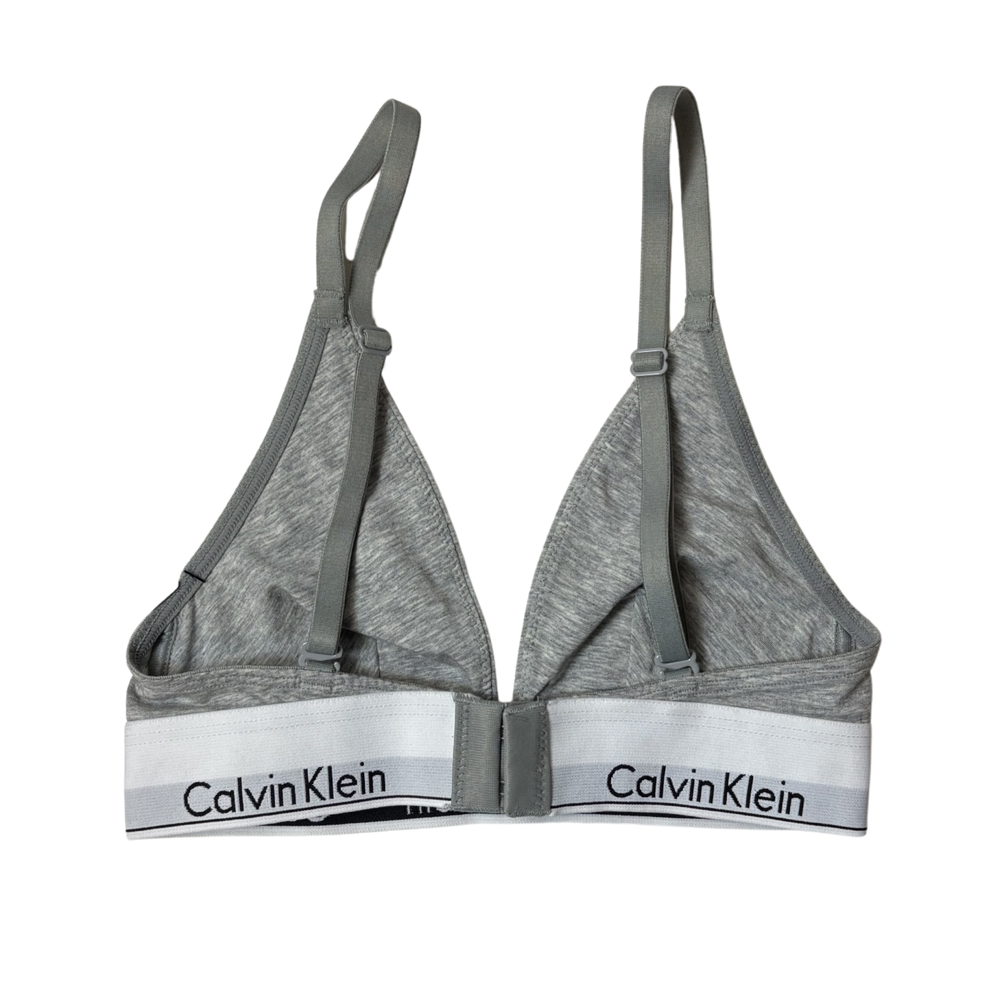 Women’s Gray Unlined Triangle Bralette – Size XS