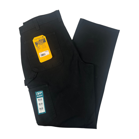 Men’s Rugged Flex Relaxed Fit Double-Front Utility Work Pants – 36 x 34