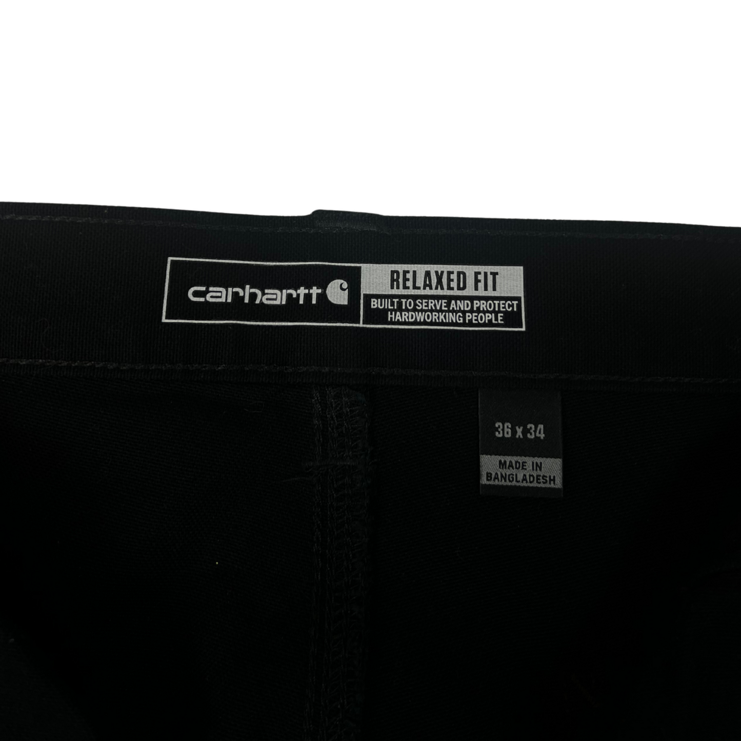 Men’s Rugged Flex Relaxed Fit Double-Front Utility Work Pants – 36 x 34