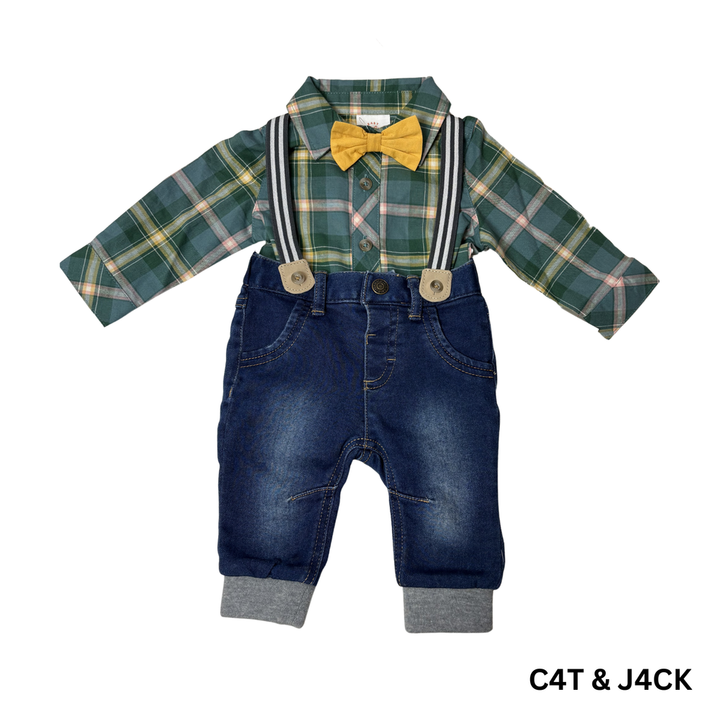 Boys’ 3-Piece Outfit Set – 0–3M