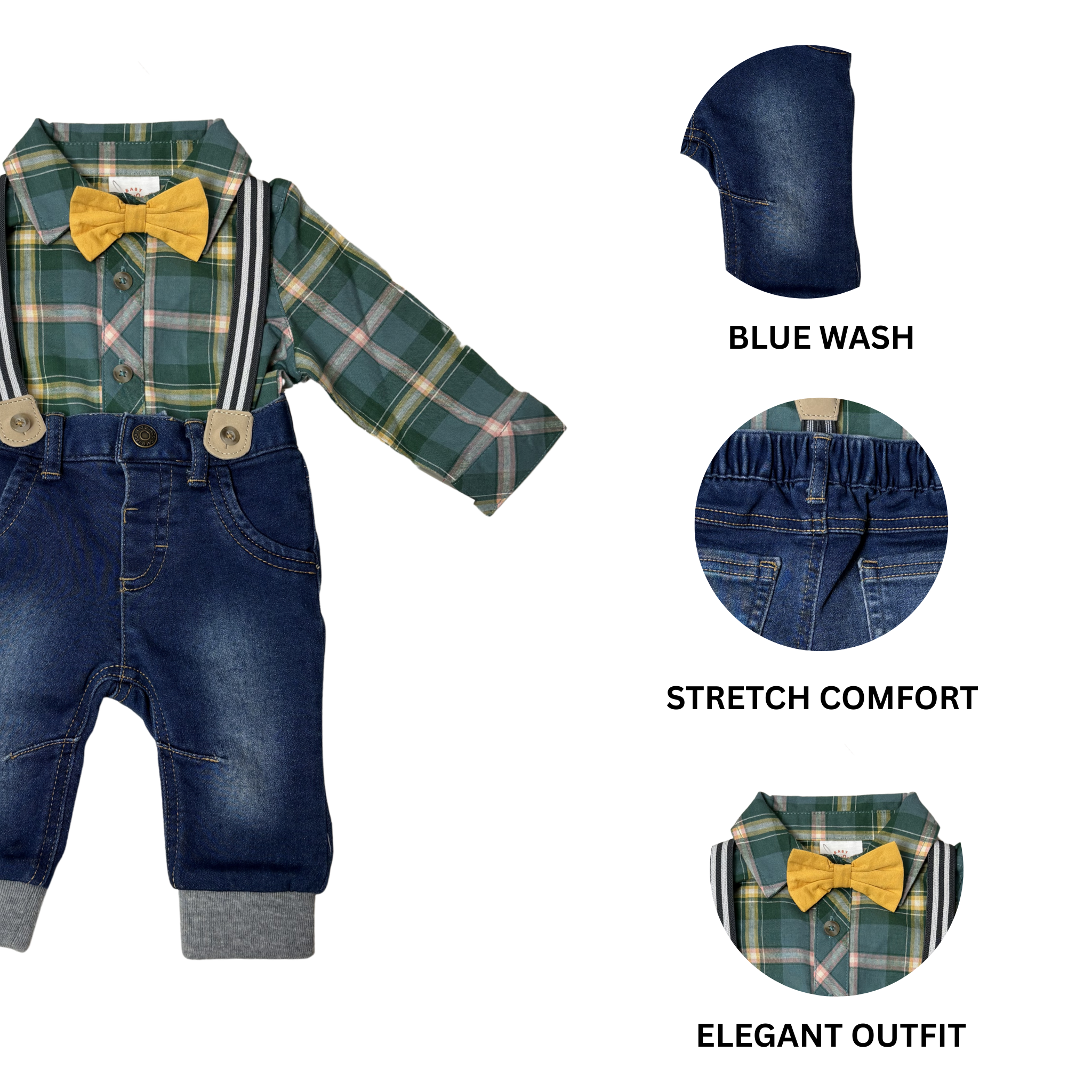 Boys’ 3-Piece Outfit Set – 0–3M