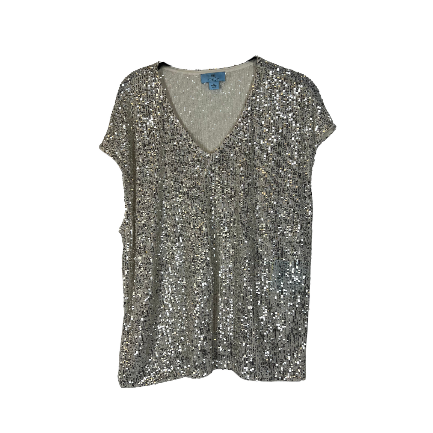 CeCe Formal Wear Beautiful Sequin Top Size XL