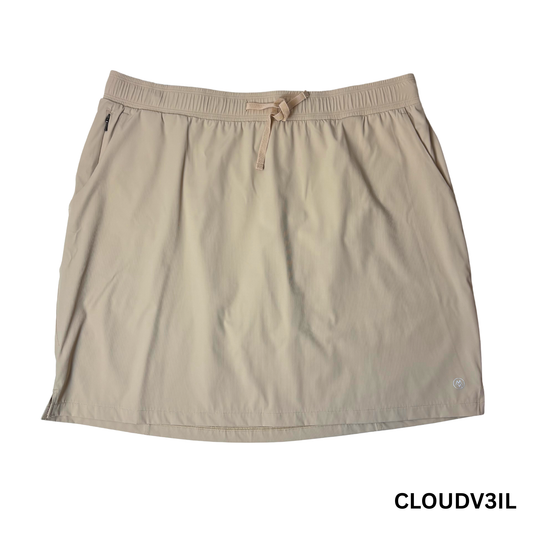 Cloudveil Women’s Woven Skort – Beige, XL