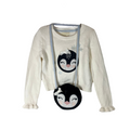Penguin Long Sleeve Pullover Sweater Toddler & Penguin Bag 3-4 Yrs Size 4T