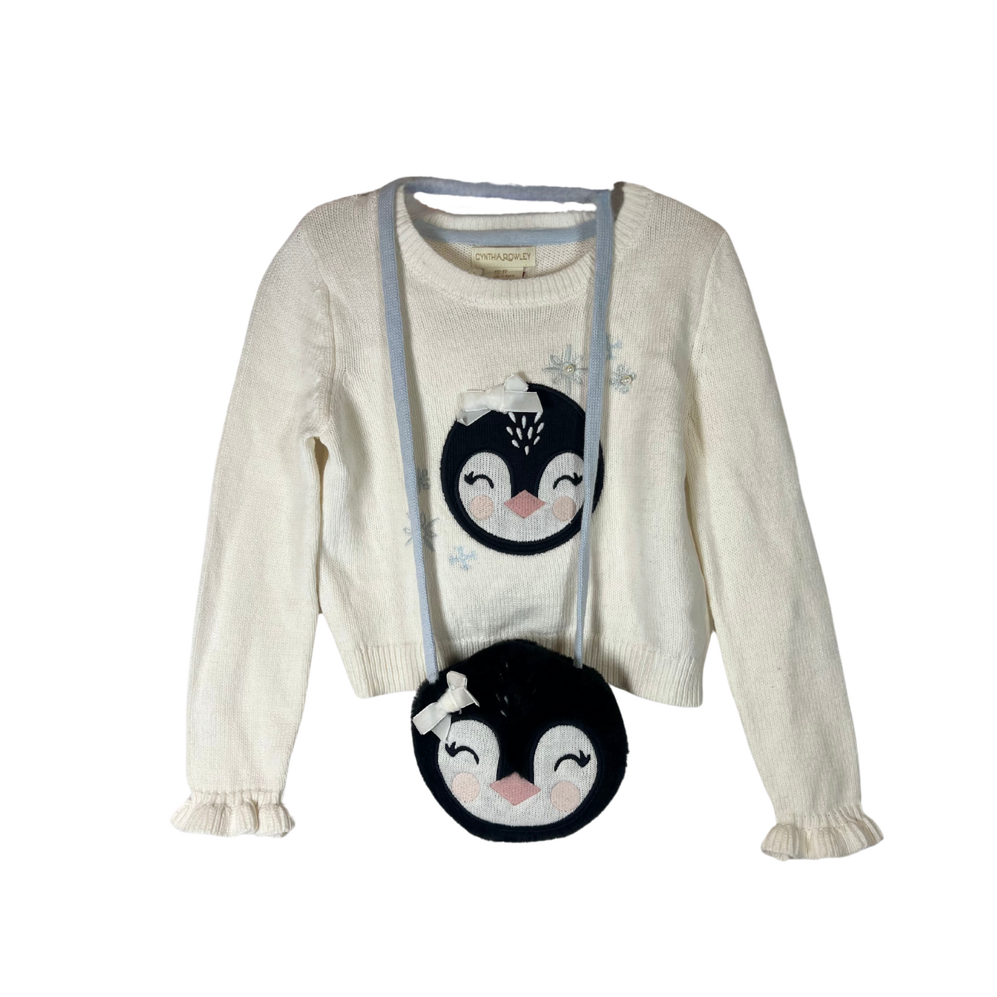 Penguin Long Sleeve Pullover Sweater Toddler & Penguin Bag 3-4 Yrs Size 4T