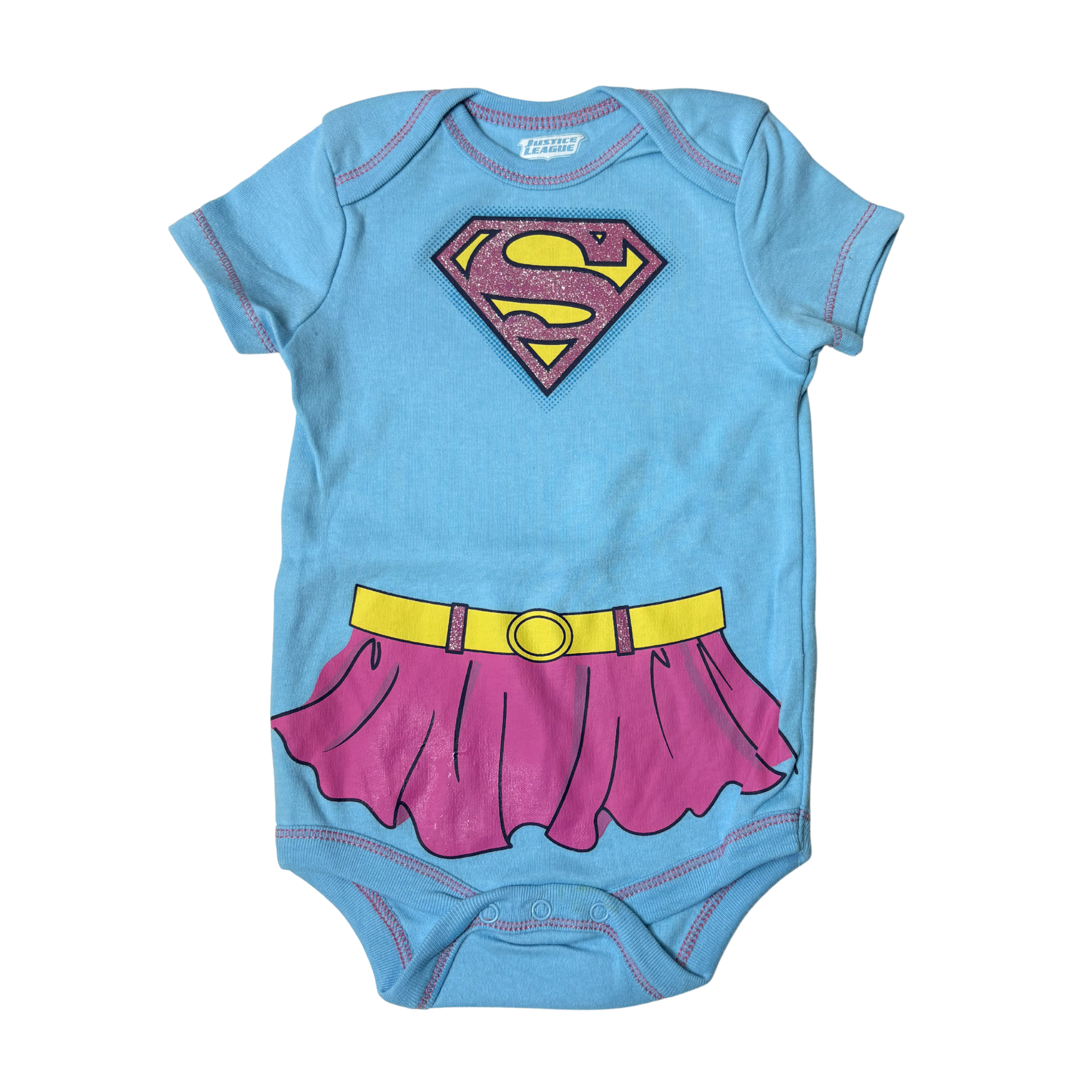Baby Girls 5-Pack Justice League Onesies – Size 3–6M