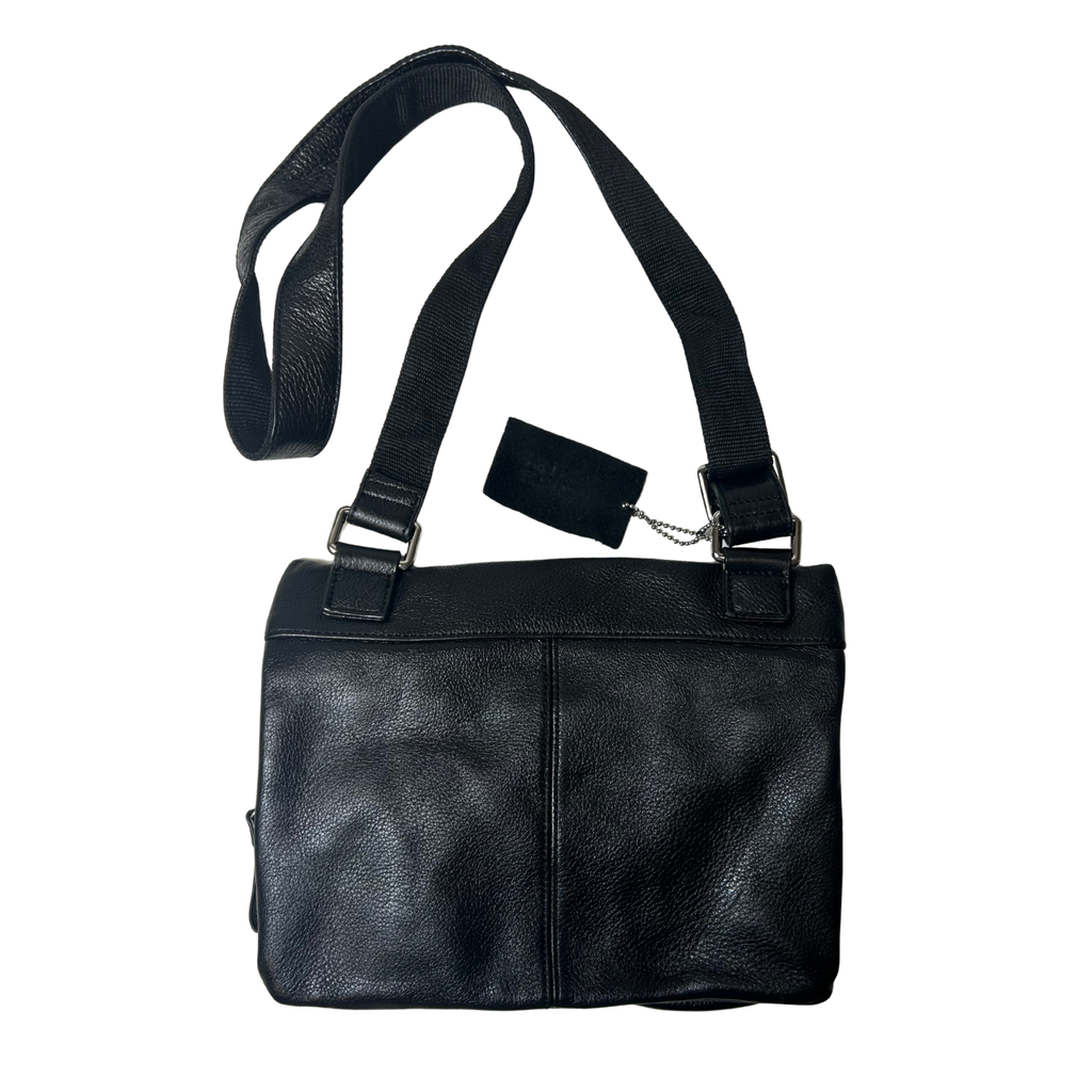 Black Leather Crossbody Bag – Genuine Leather Everyday Carry