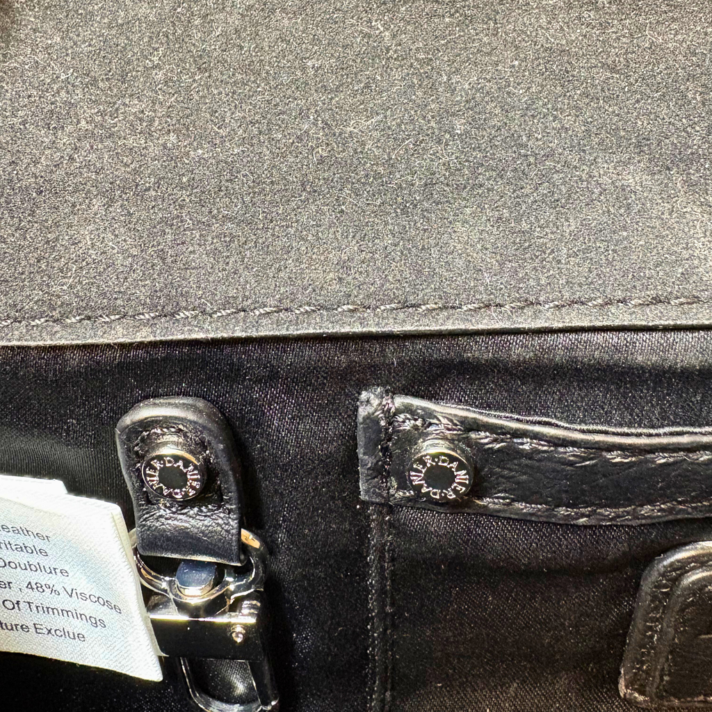 Pre-Loved Danier Black Leather Clutch