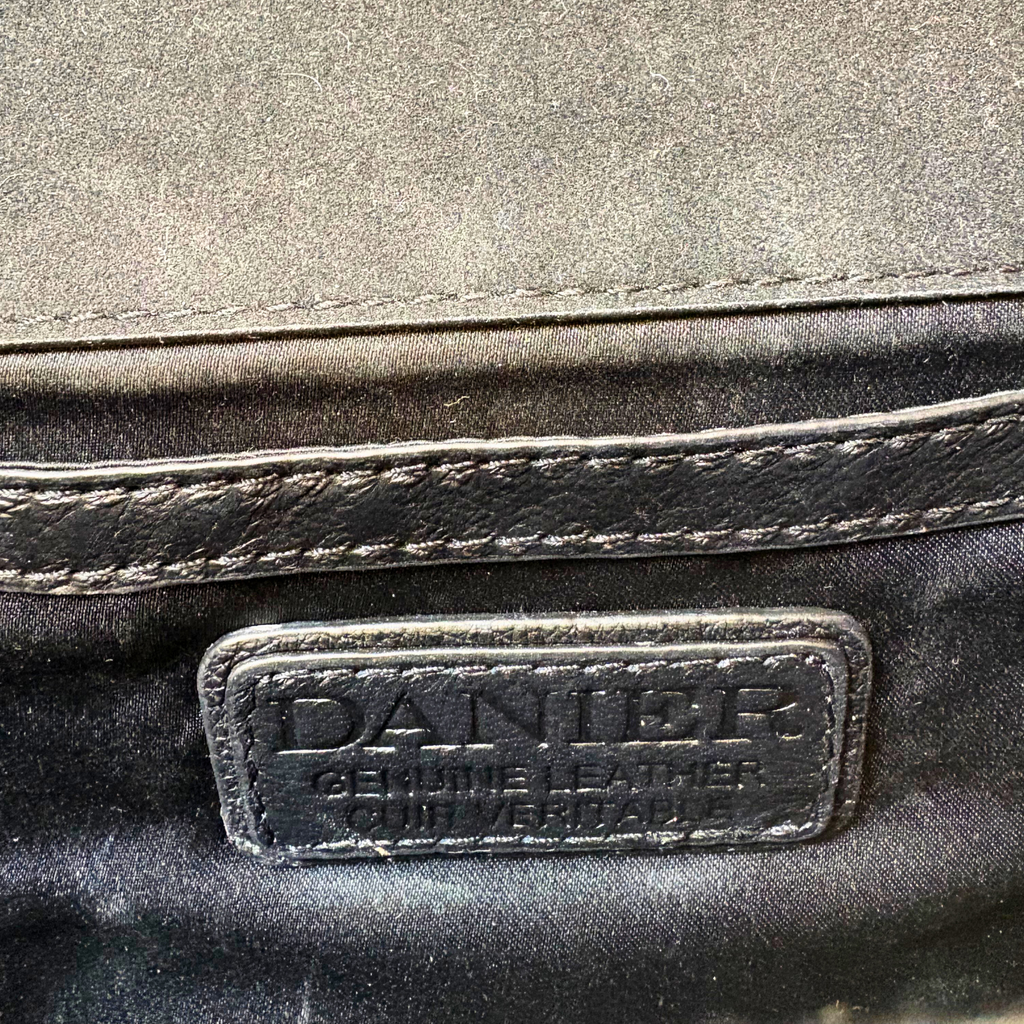 Pre-Loved Danier Black Leather Clutch