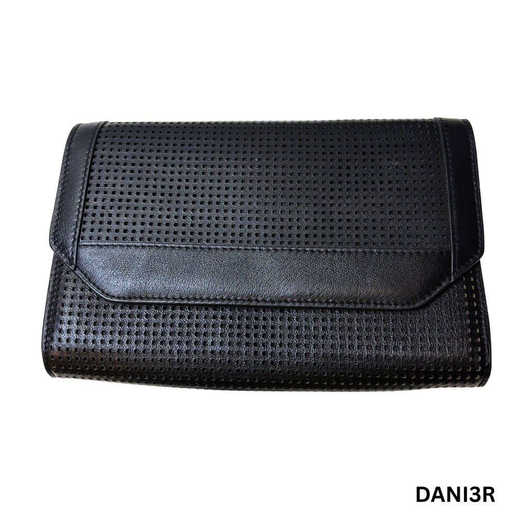 Pre-Loved Danier Black Leather Clutch