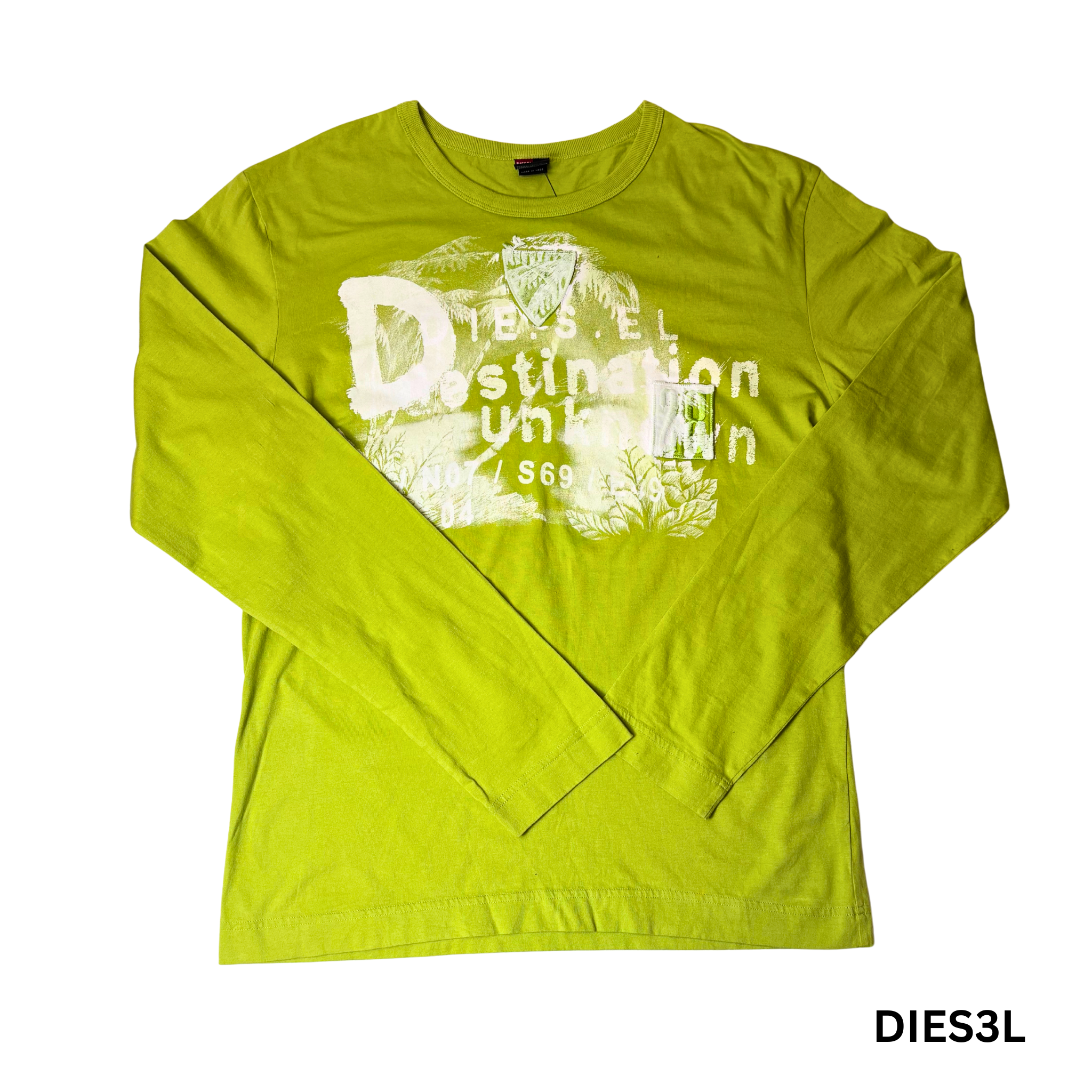 Diesel Men's Green Long Sleeve T-Shirt - XL