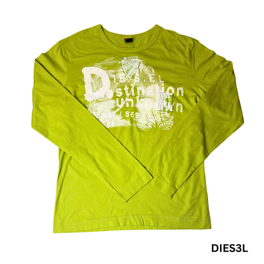 Diesel Men's Green Long Sleeve T-Shirt - XL