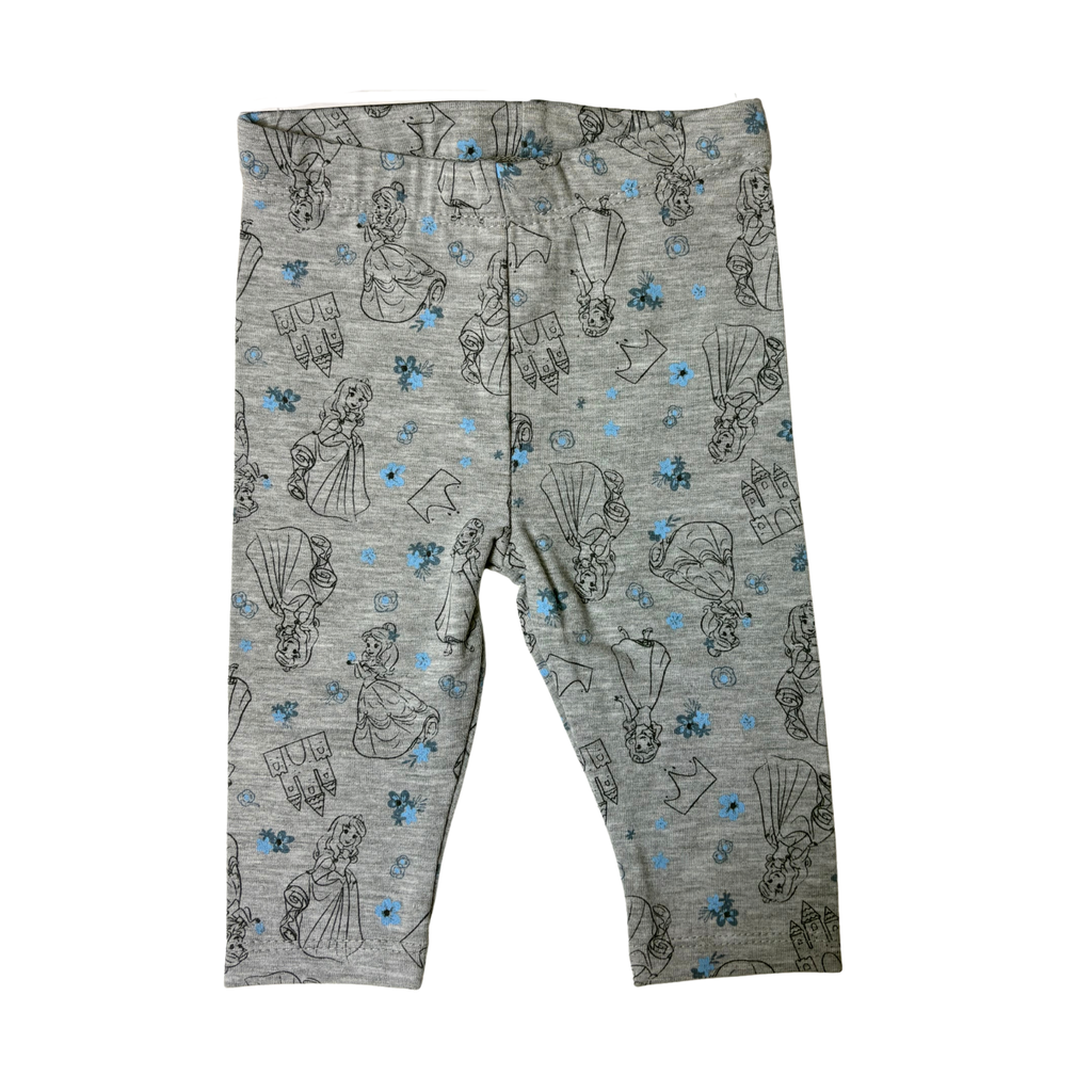 Baby Girls’ 4-Piece Princess Outfit Set Grey, Light Blue & White Size 3M