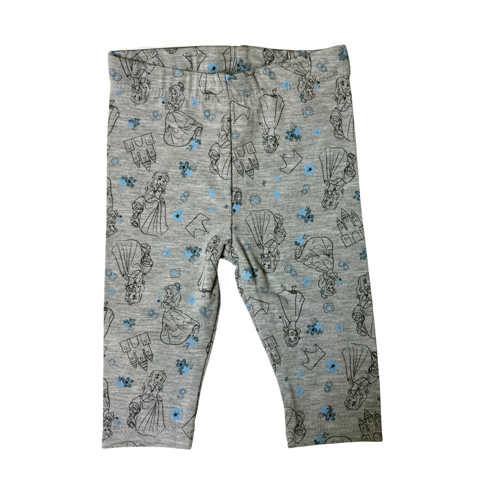 Baby Girls’ 4-Piece Princess Outfit Set Grey, Light Blue & White Size 3M