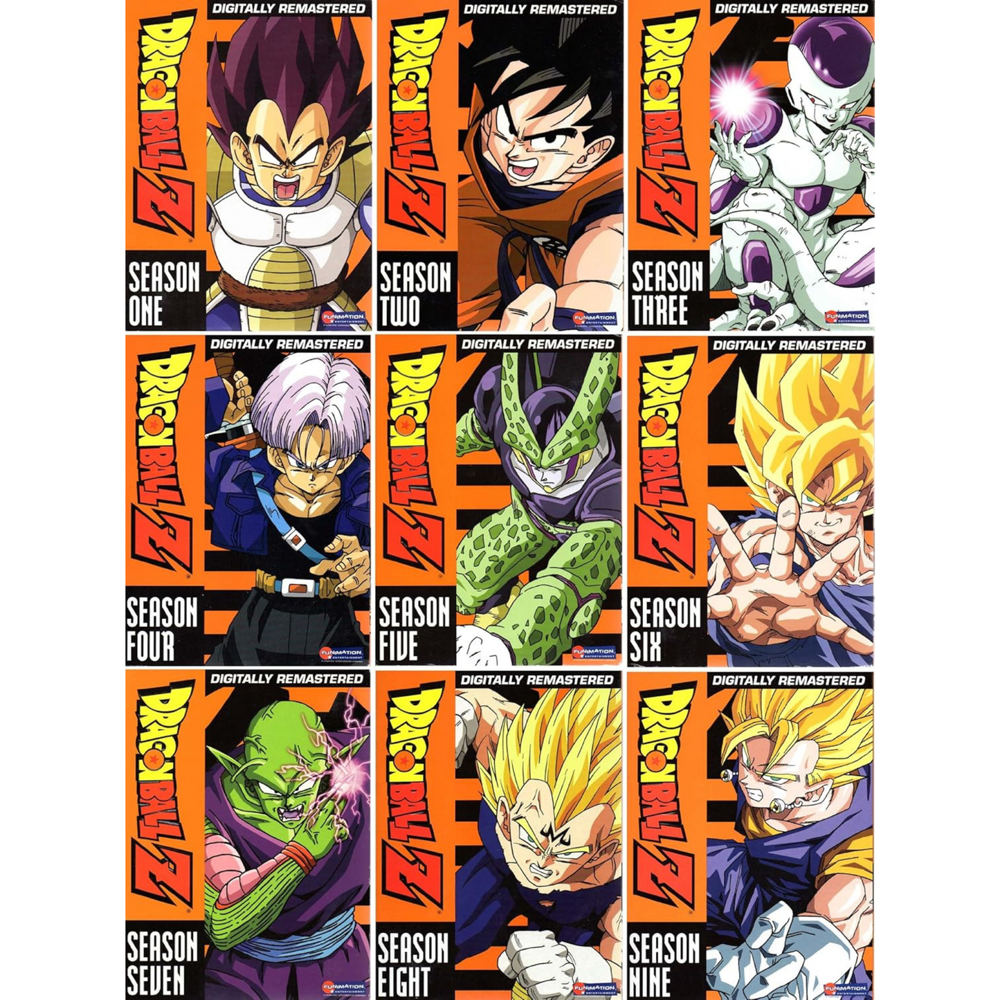 Dragon Ball Z Complete Seasons 1-9 DVD Set | 54-Disc Collection | Saiyan to Kid Buu