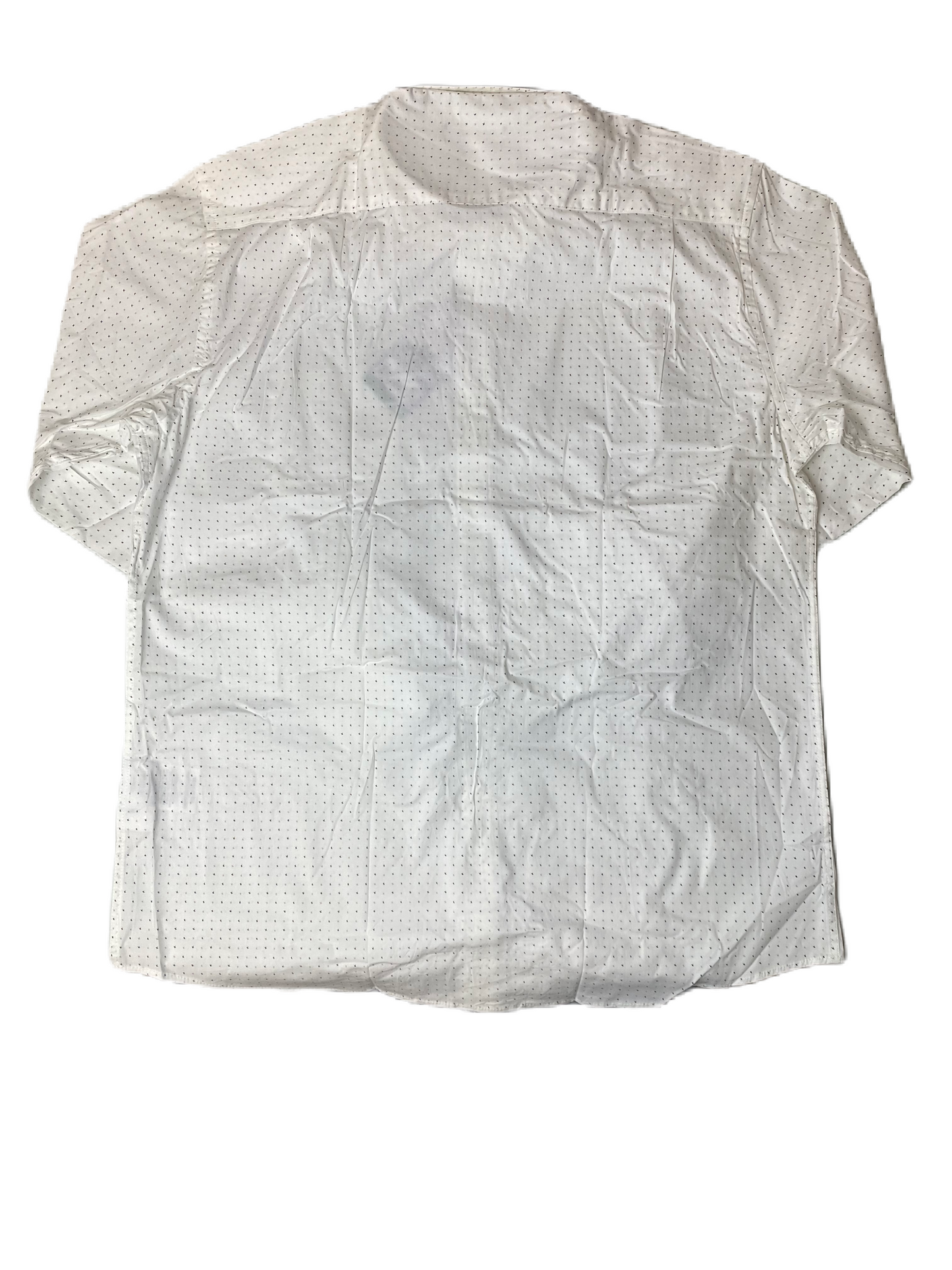 Men's White Multi Pattern Dress Shirt - XL 17 (34/35)