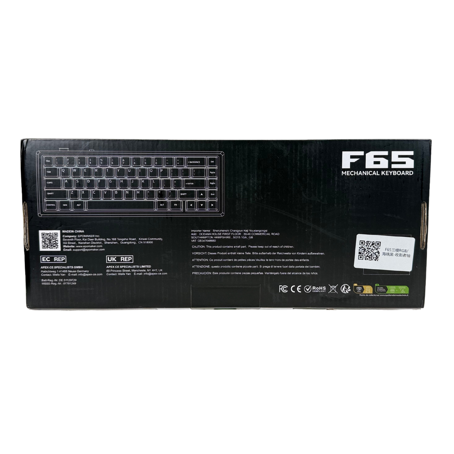 Aula F65 Wireless Mechanical Keyboard – Hot-Swappable 65% Layout with RGB