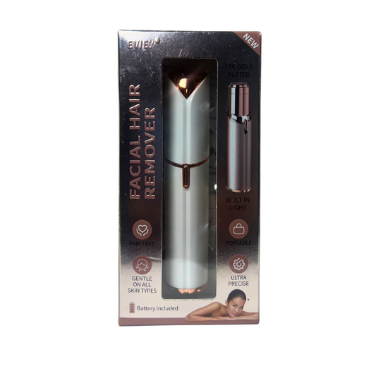 Painless Facial Hair Remover for Women – Electric Shaver with Light
