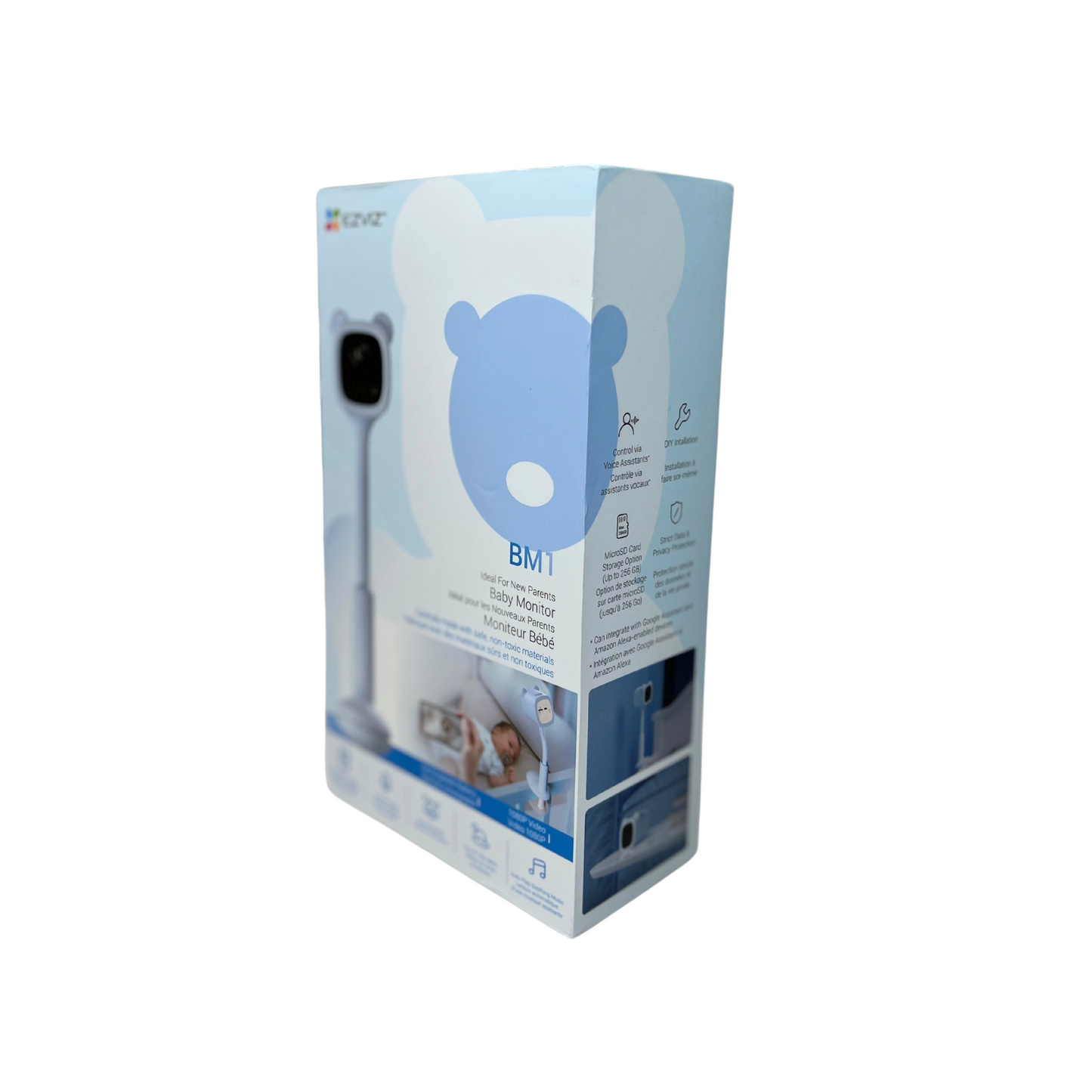 BM1 Bear Wireless Baby Monitor with Crying Detection & Soothing Music