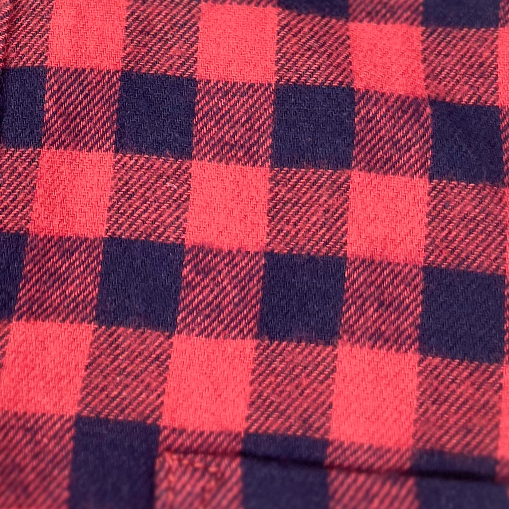 Men's Flannel Shirt – Red Brick, Size M