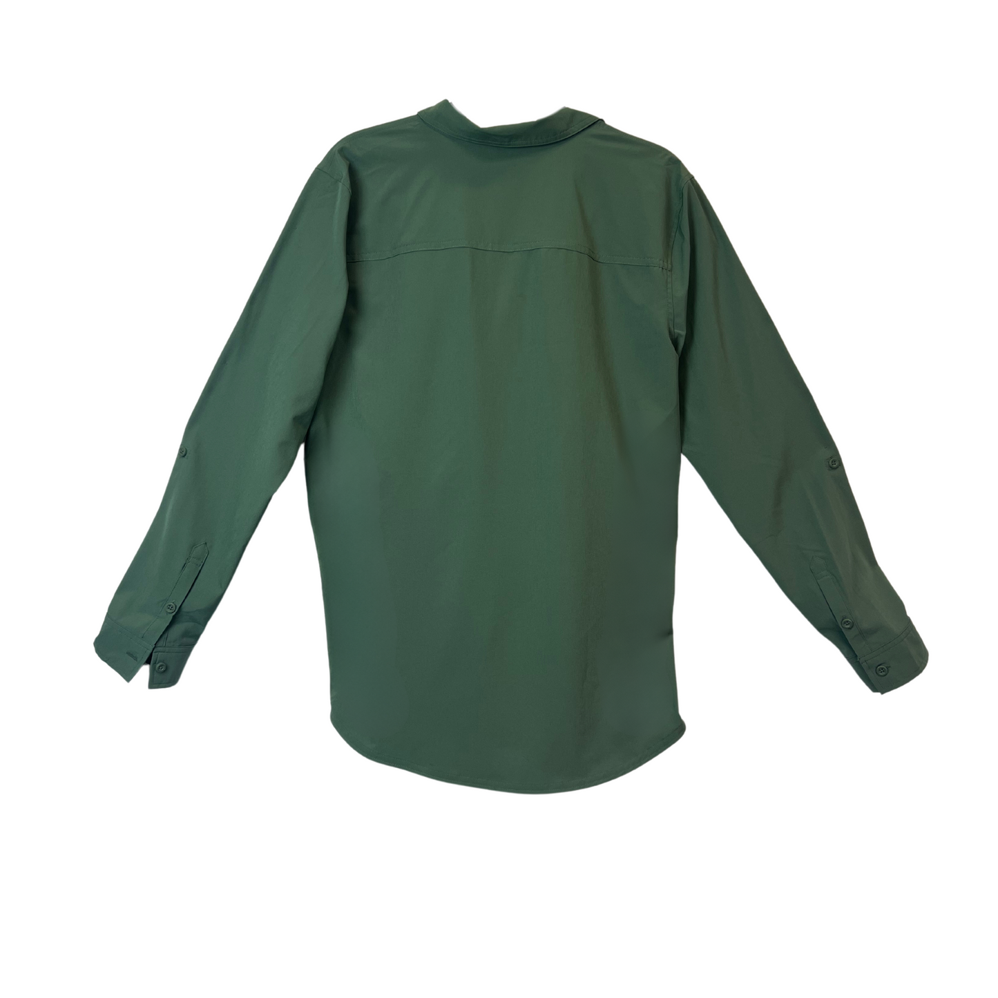 Women's Departure Shirt - Size M, Olive Green, Stretch & Moisture-Wicking