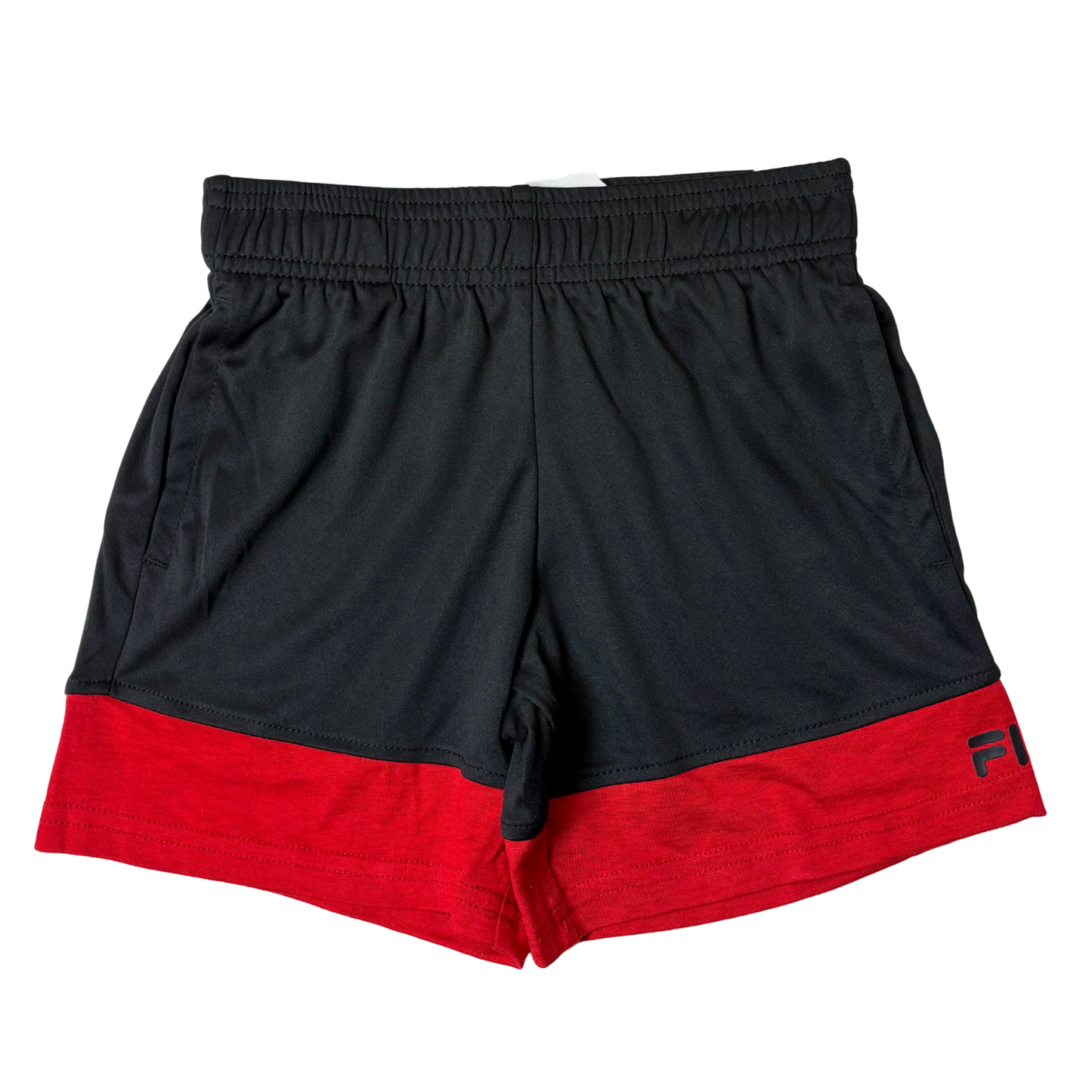 Boys’ Summer 3-Piece Set Red & Black Shirt, Tank & Shorts