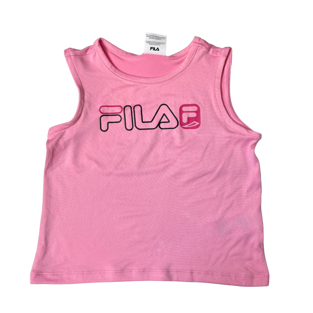 Girls’ Summer 3-Piece Set Pink & Black Shirt, Tank & Skort