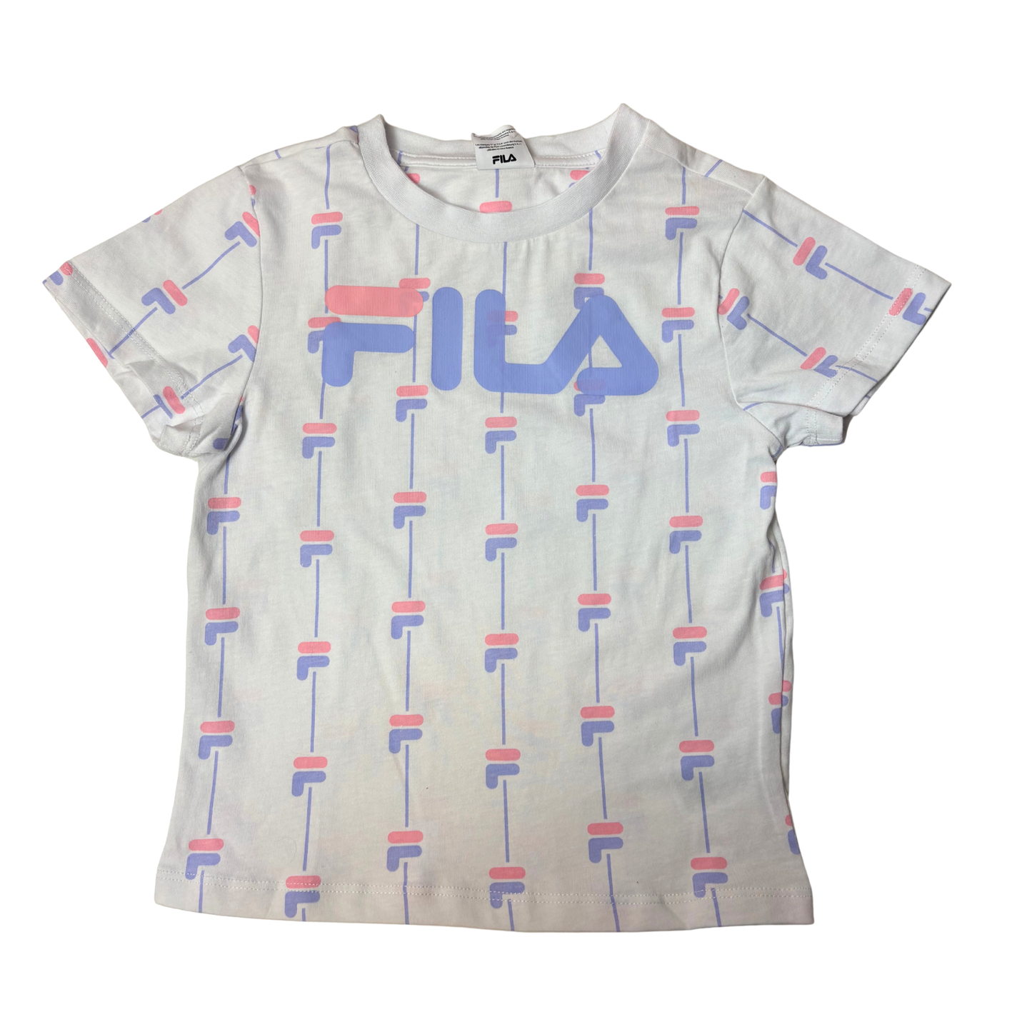 Girls’ Summer 3-Piece Set Pink, Purple & White Shirt, Tank & Shorts