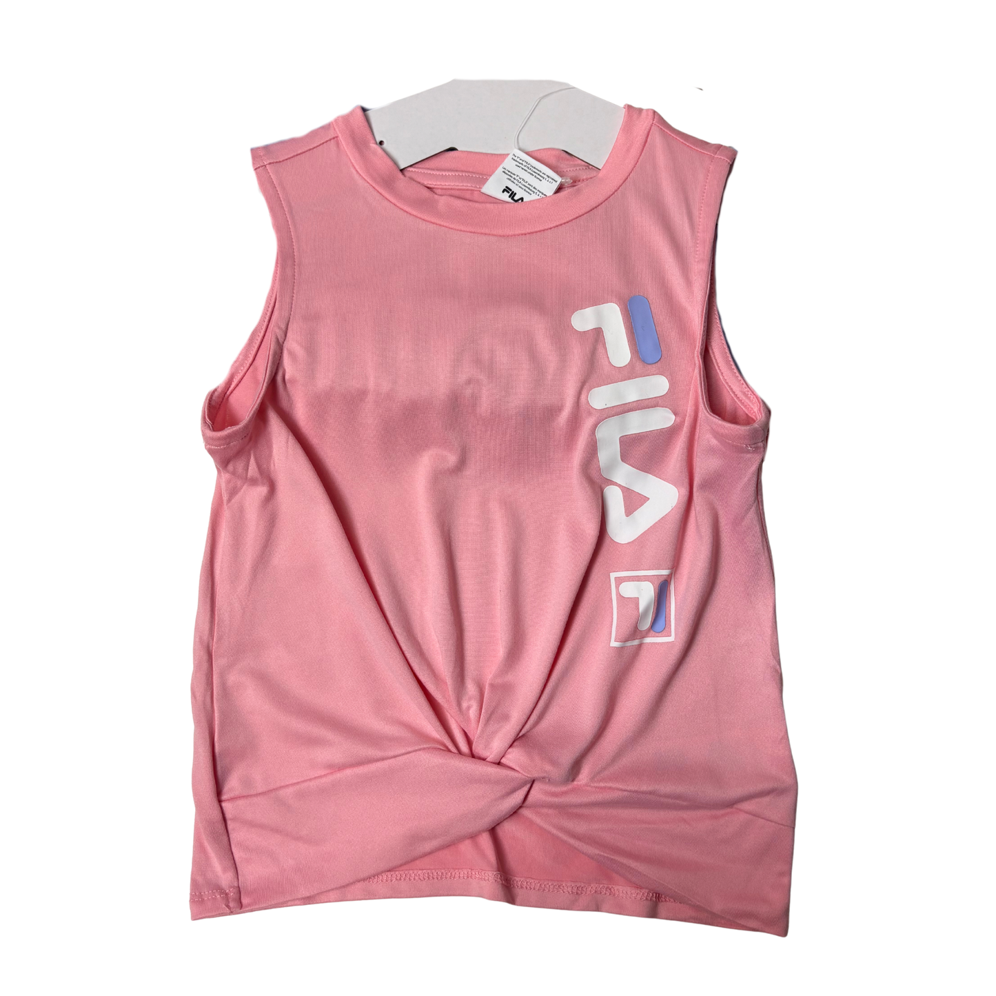 Girls’ Summer 3-Piece Set Pink, Purple & White Shirt, Tank & Shorts