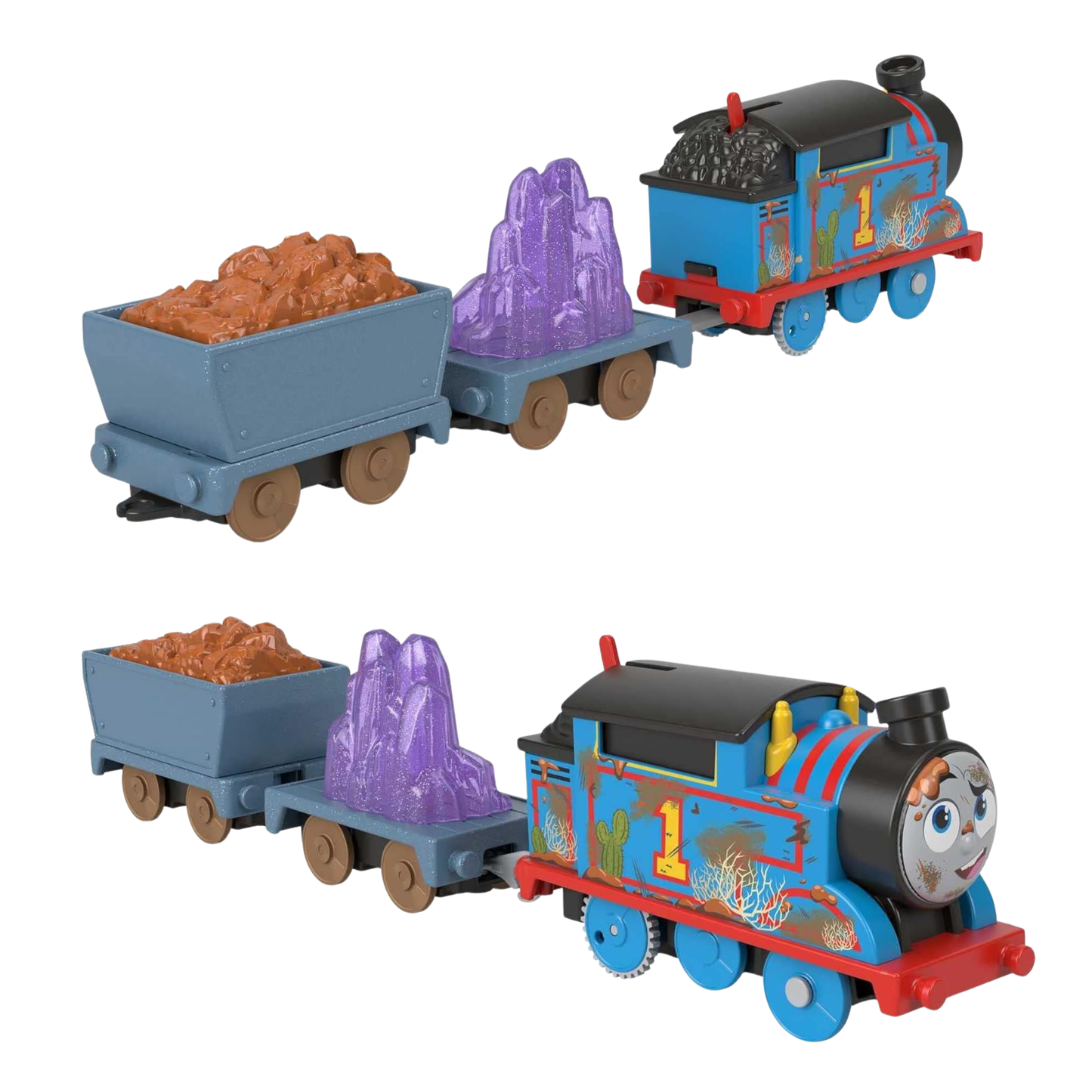 Thomas & Friends Crystal Caves Motorized Train – Battery Powered Toy Engine with Cargo