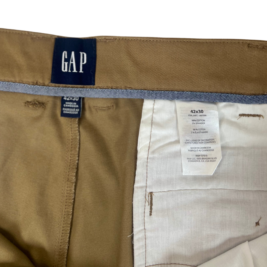 Men’s Beige Stretch Pants – Size 42x30