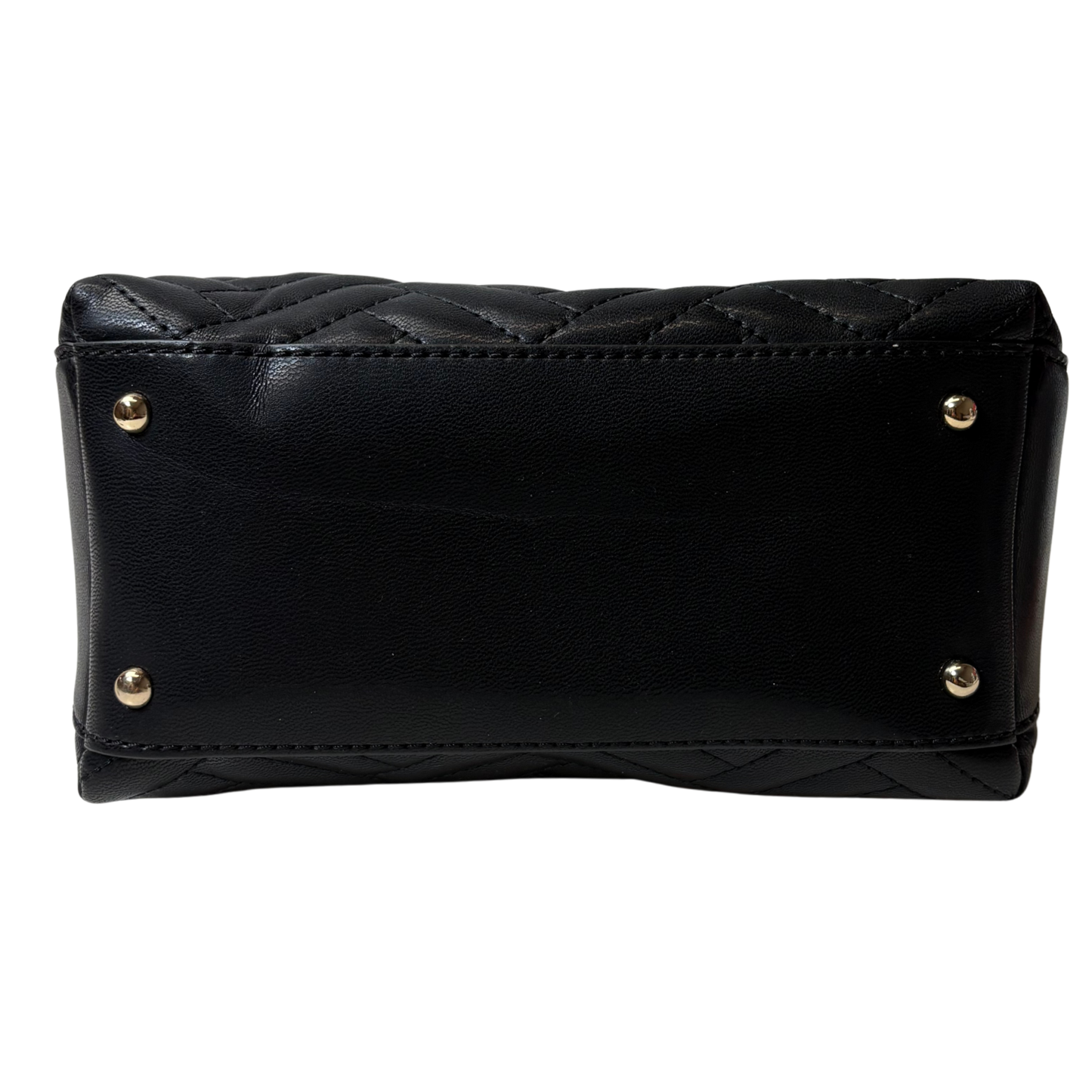 Women’s Anning Shoulder Bag – Black/Dark Taupe Faux Leather