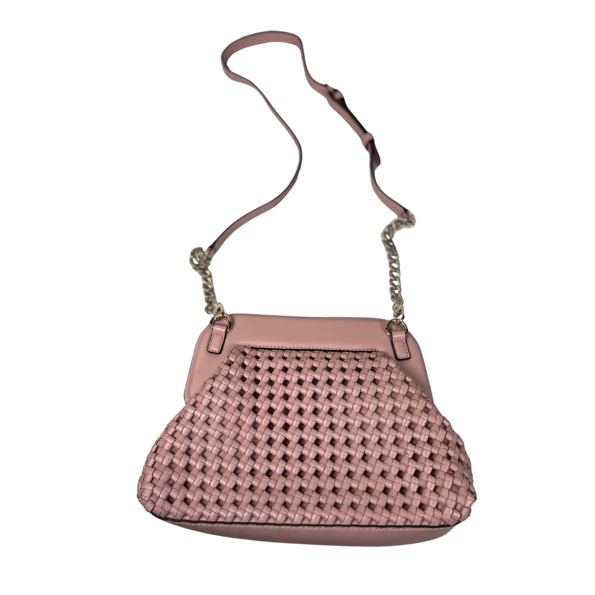 Women’s Sicilia Frame Clutch with Woven Texture and Adjustable Strap