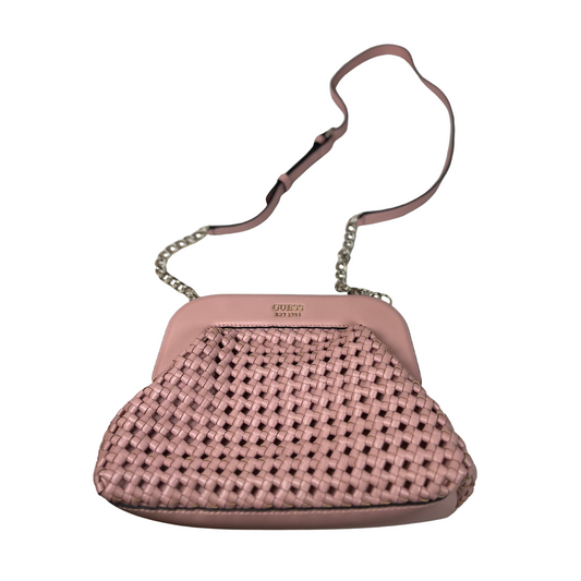 Women’s Sicilia Frame Clutch with Woven Texture and Adjustable Strap