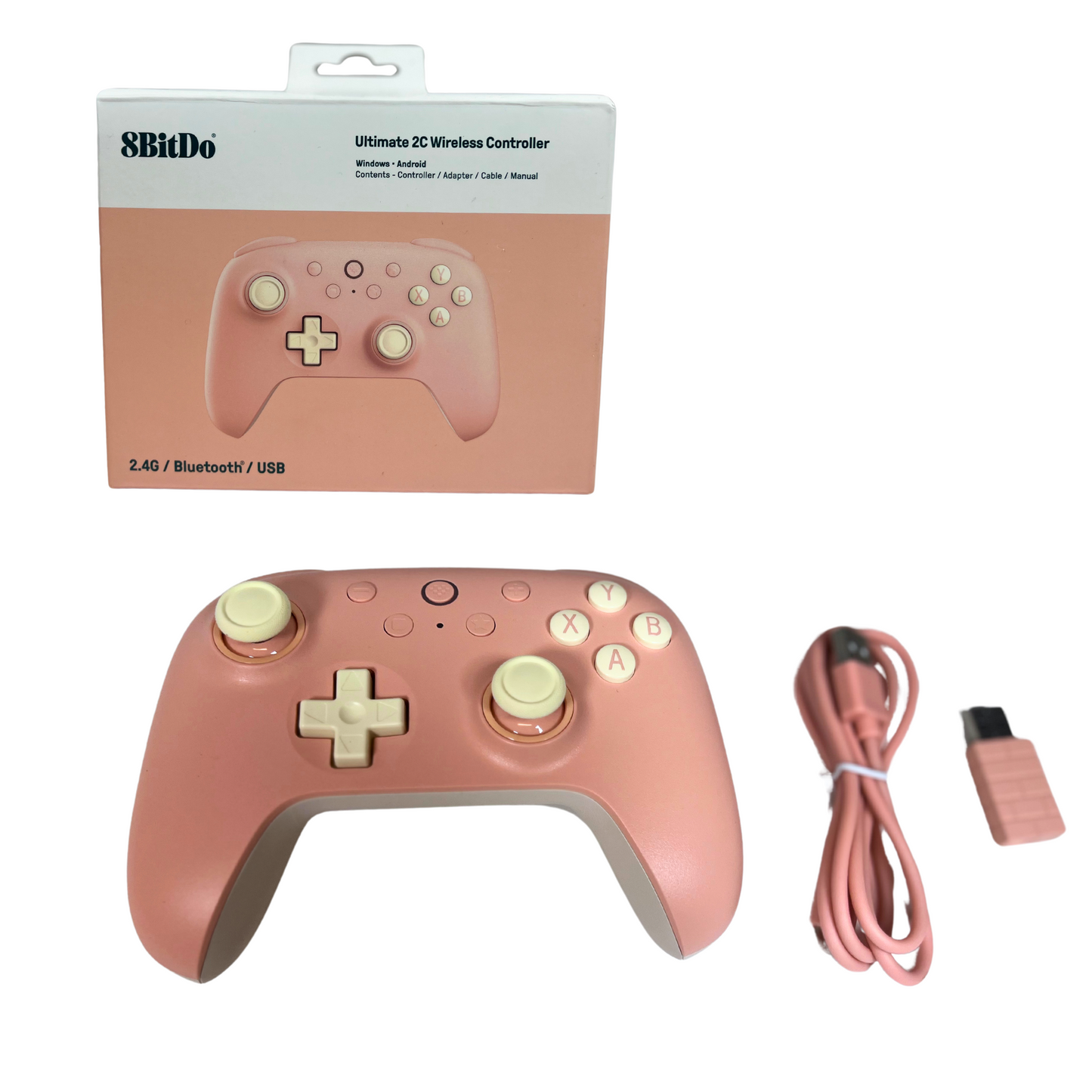 Ultimate 2C Wireless Controller – Hall Effect Joysticks & Triggers, Peach